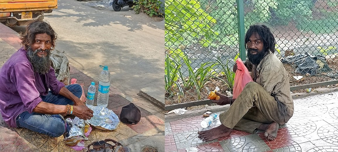 Donation food to the poor on the occasion of Ugadi